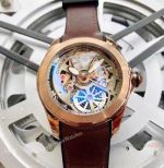 New Replica Corum Bubble Skeleton Men Watch Rose Gold Dreams Color Dial